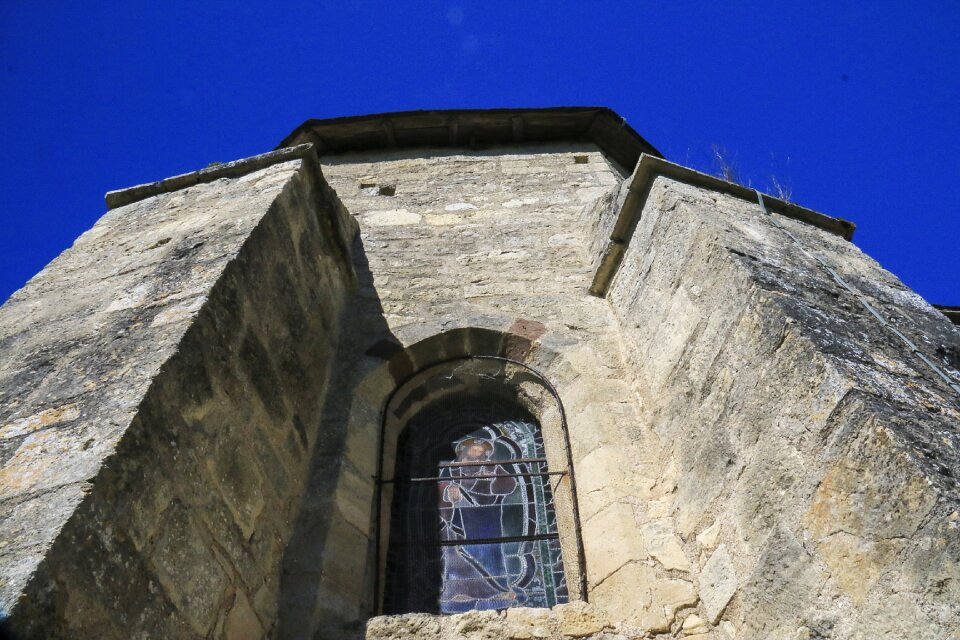 Stained glass windows dordogne architecture