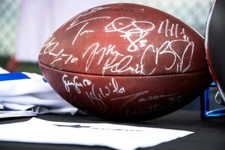 Sports signature signature quarterback photo