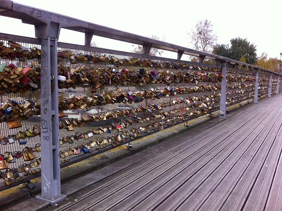 Bridge of love locks bridge paris