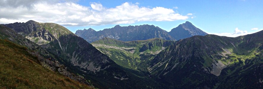 Mountains the high tatras landscape