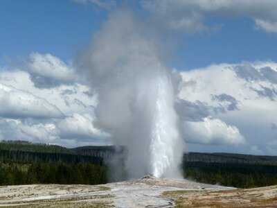 Wyoming usa geyser photo