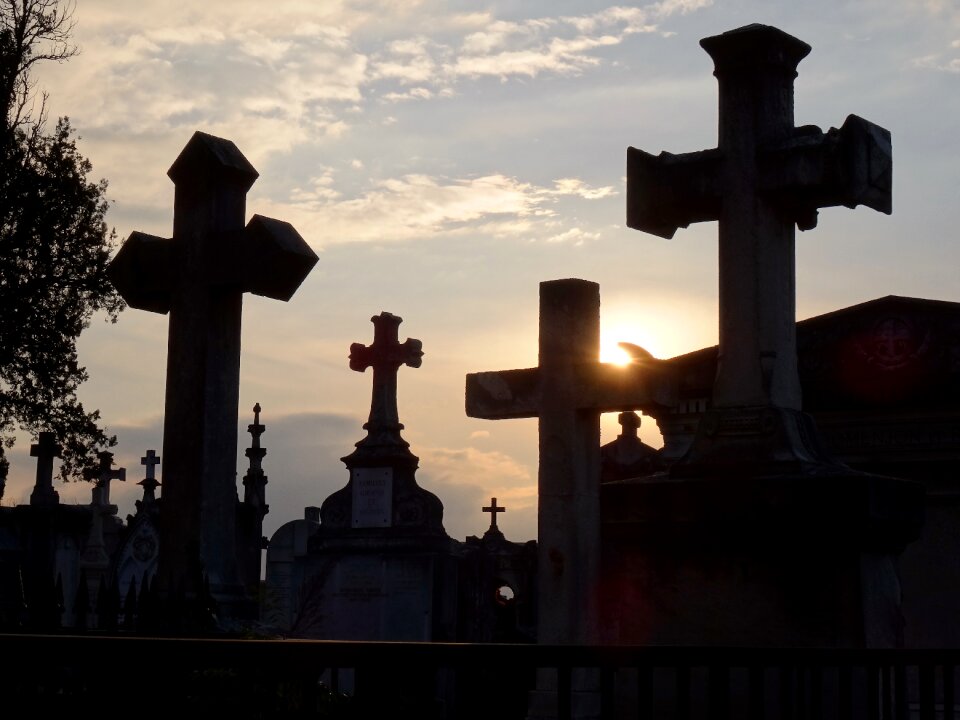 Cross sunset end of life