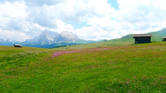 Mountains alm seiseralm-südtirol photo