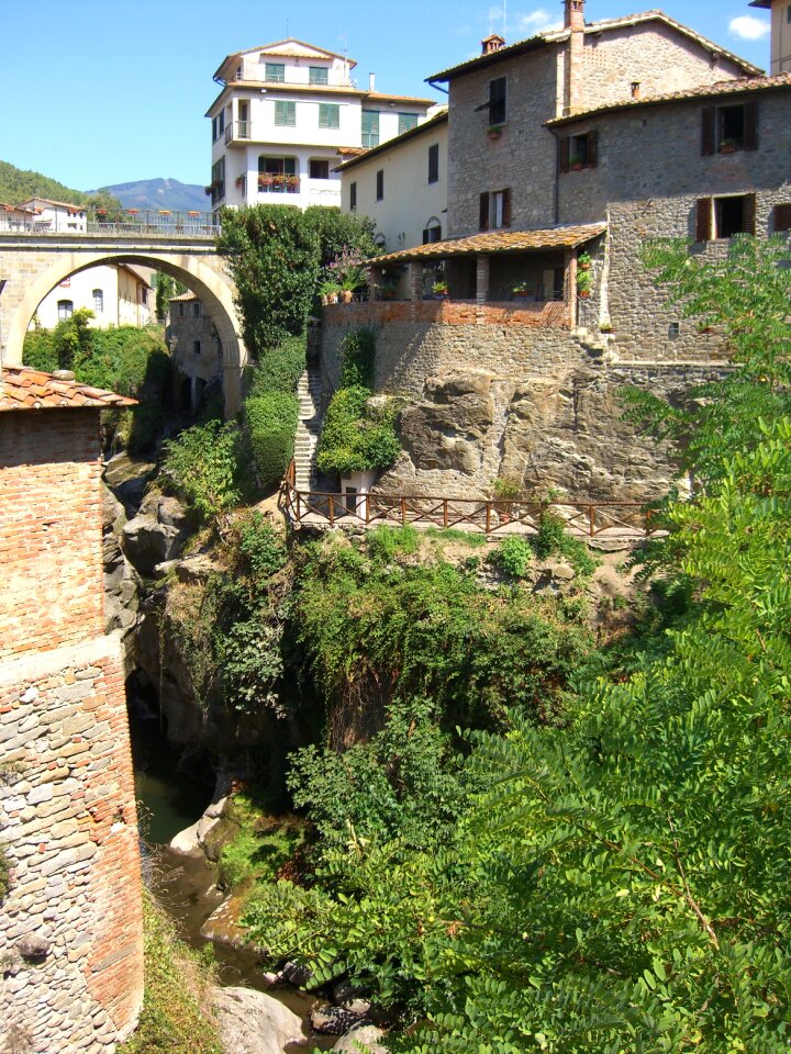 Tuscany winding historic center