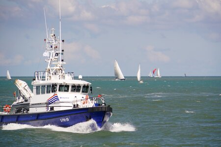 Water police police boat north sea