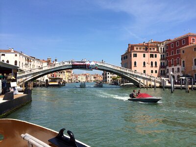 Venice bridge channel