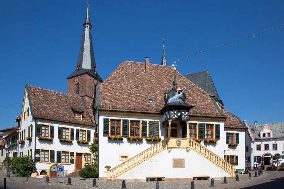 Town hall palatinate wine village