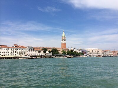 Venice doge's palace sea