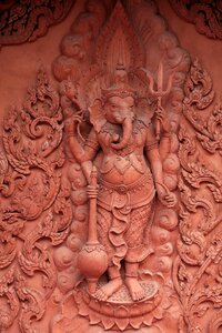 Koh samui religion red statue
