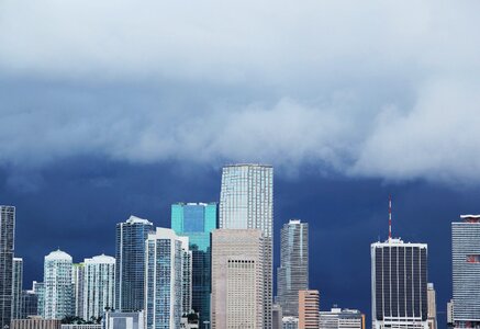 Sky dark clouds blue photo