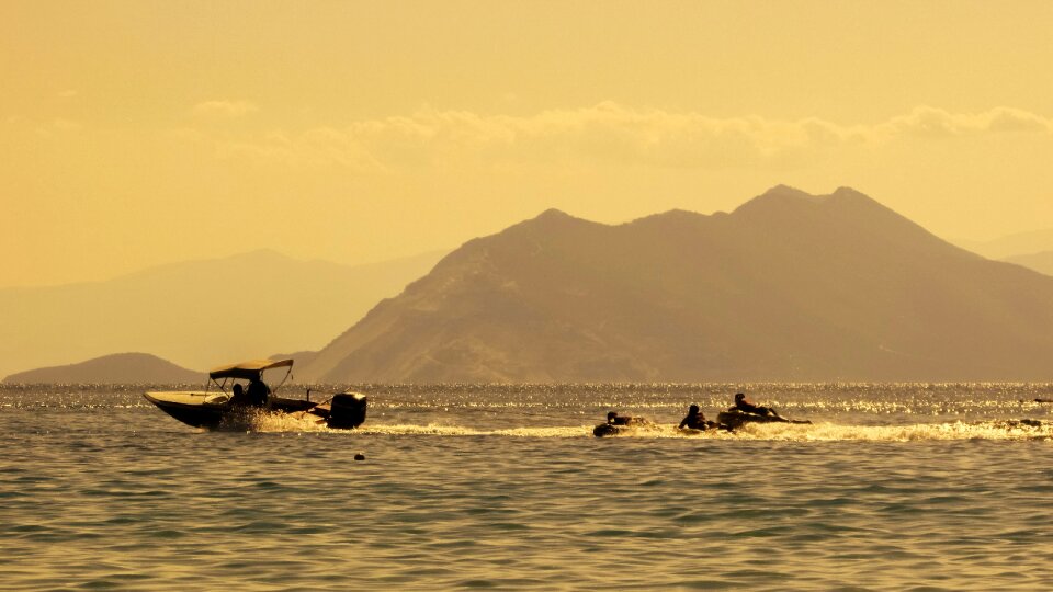 Summer tourism boat photo