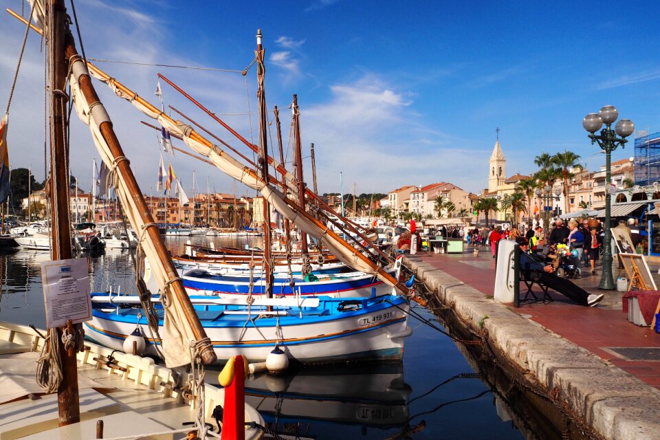 Boats coast mediterranean