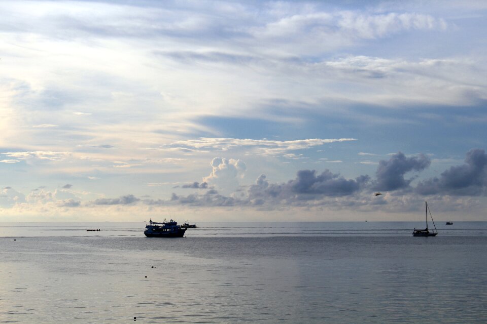 Water sunset sea