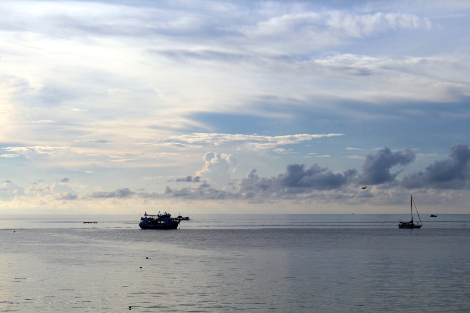 Water sunset sea photo