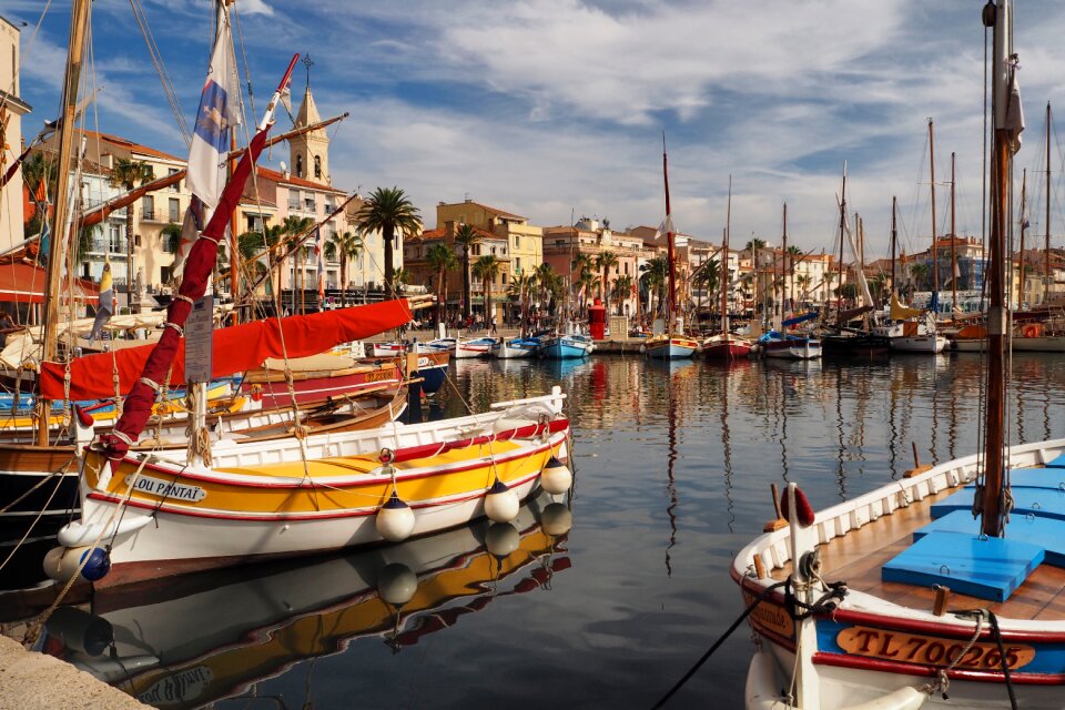 Boats coast mediterranean