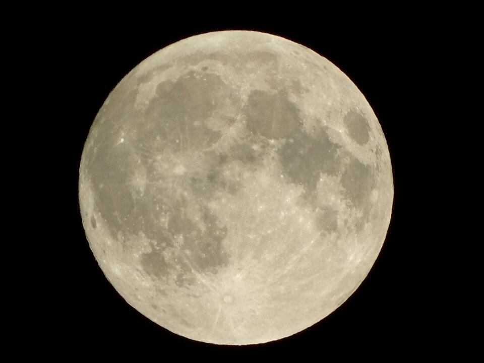 Moon full moon grey