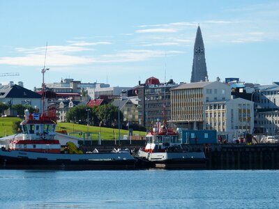 Port hallgrímskirkja panorama photo