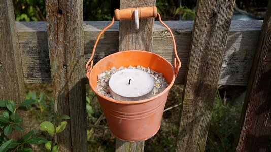 Candlelight garden romantic
