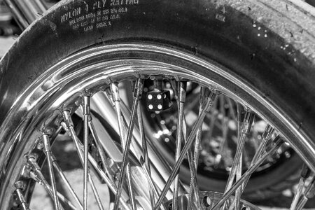Spoke rear rubber bike