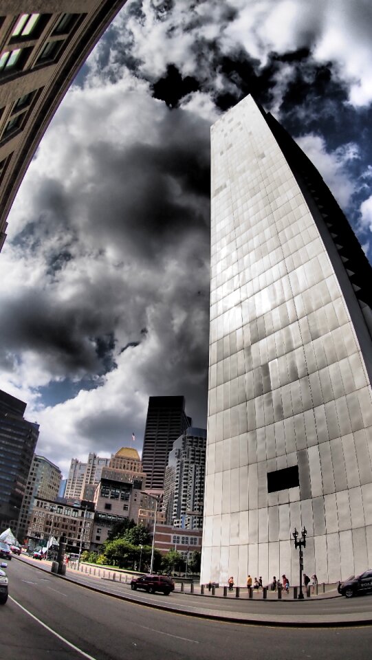 Port city sky building