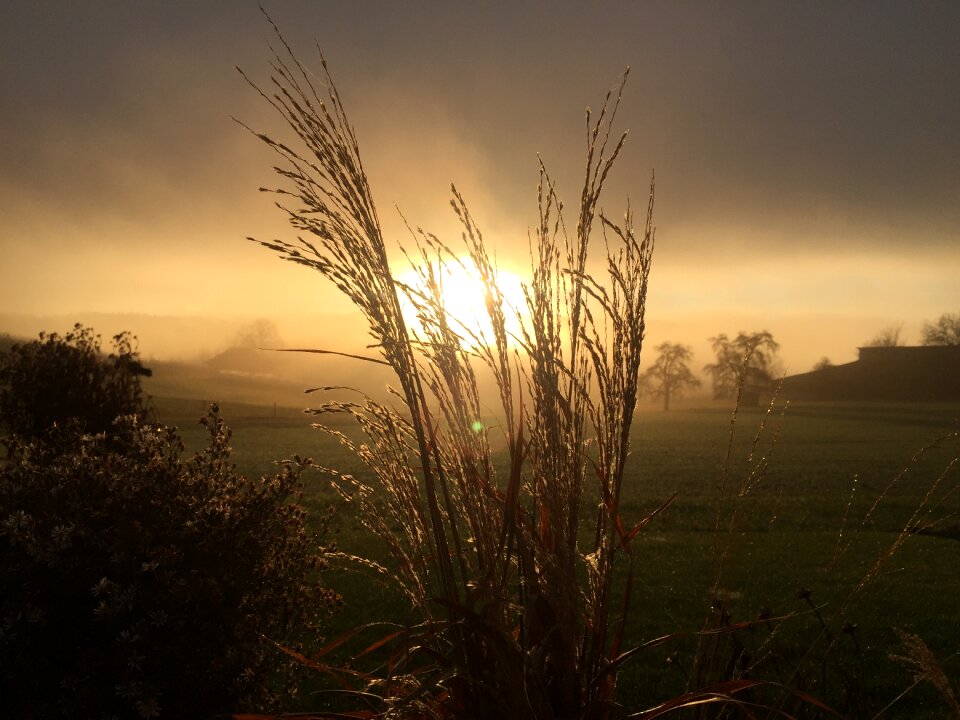 Sun backlighting atmosphere