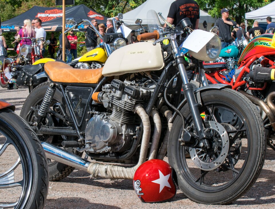 Motorcycle classic helmet