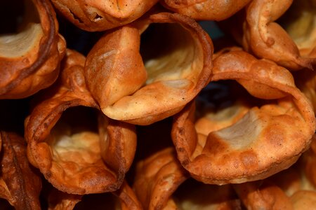 Lard fried hull close up