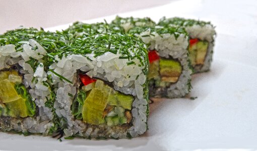 Sesame wasabi food photo