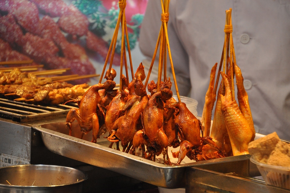 Grilled meat meal