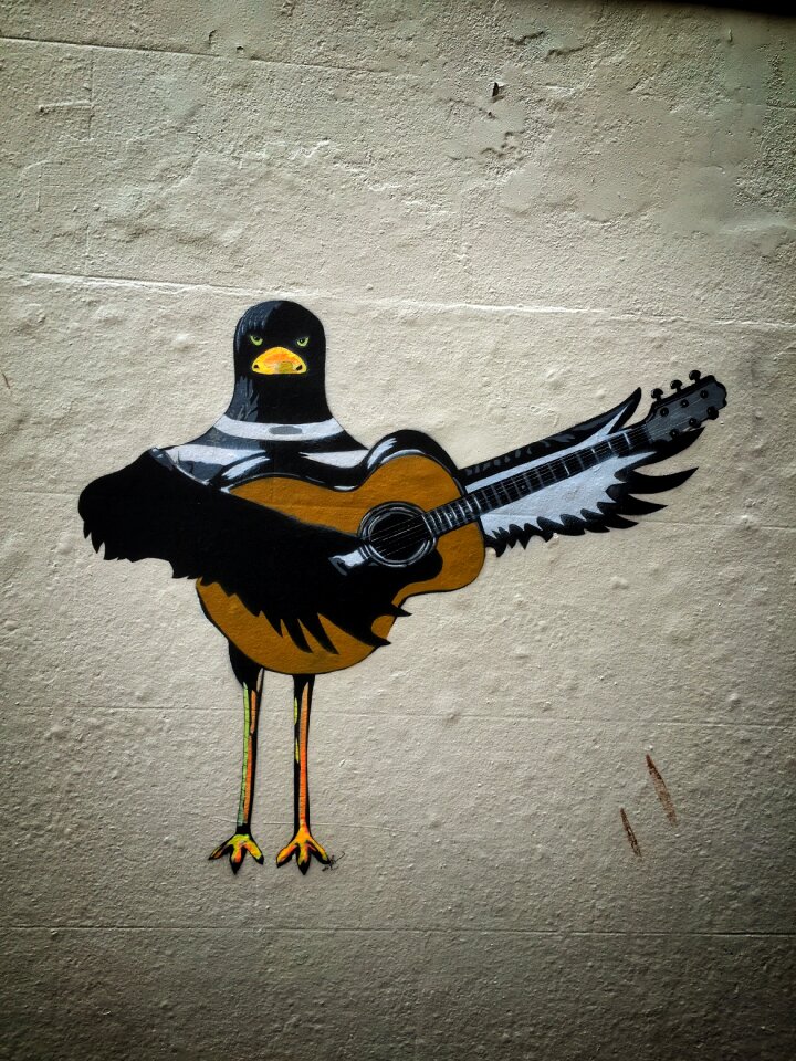 Street artistic wall art