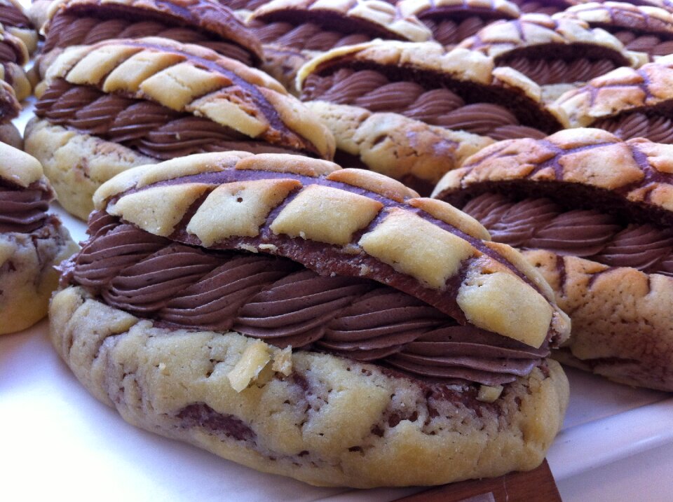 Chocolate bread queue person