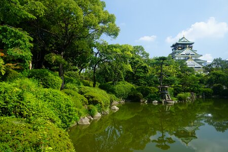 Park reflection the scenery photo