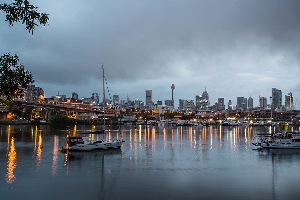 Bridge landmark cityscape