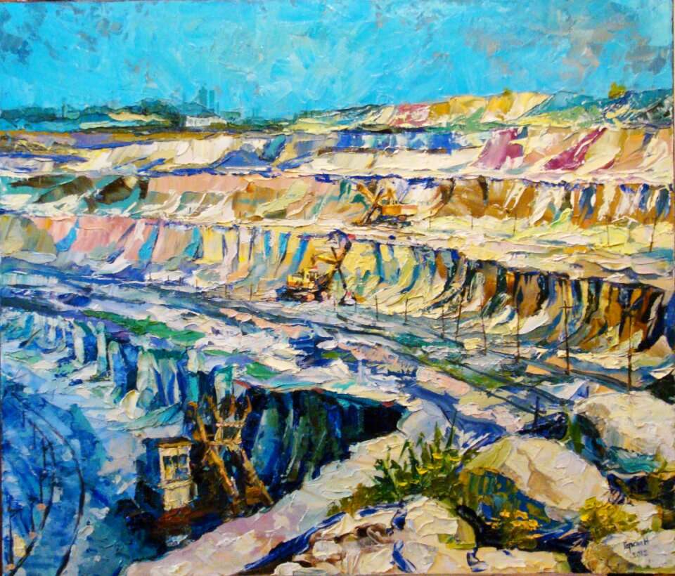 Quarry canvas oil