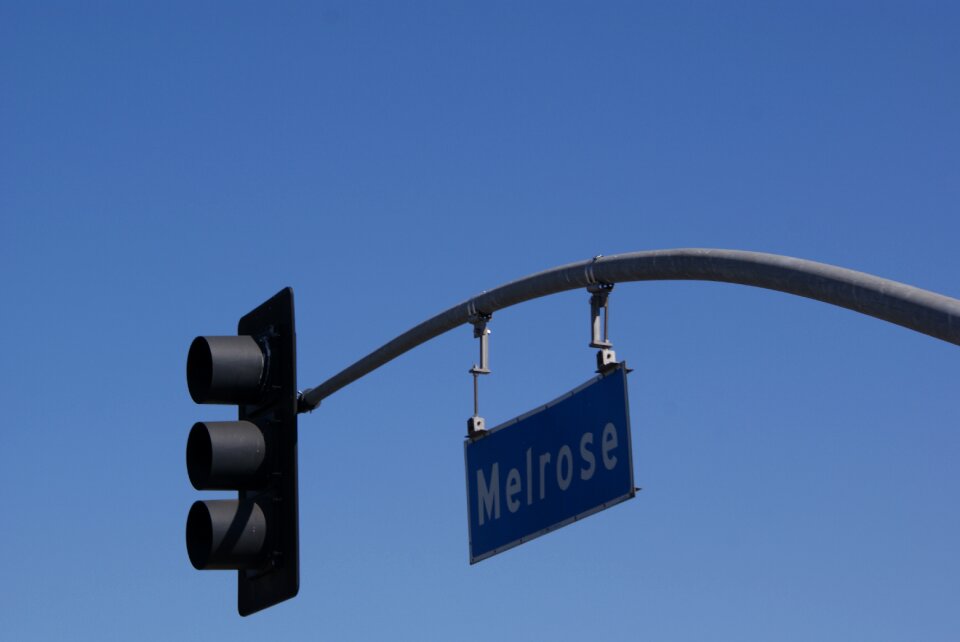 Melrose drive traffic signal