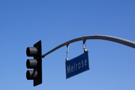 Melrose drive traffic signal photo