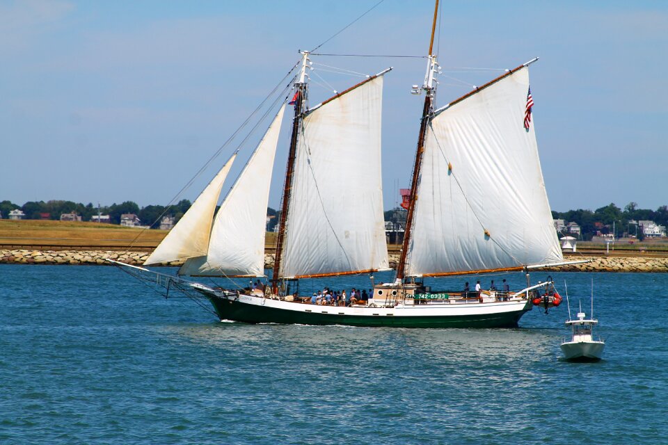 Schooner boston harbor