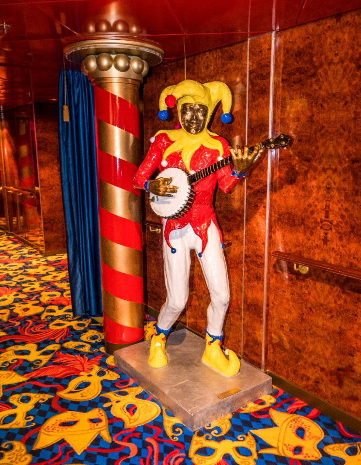Cruise ship decor statue