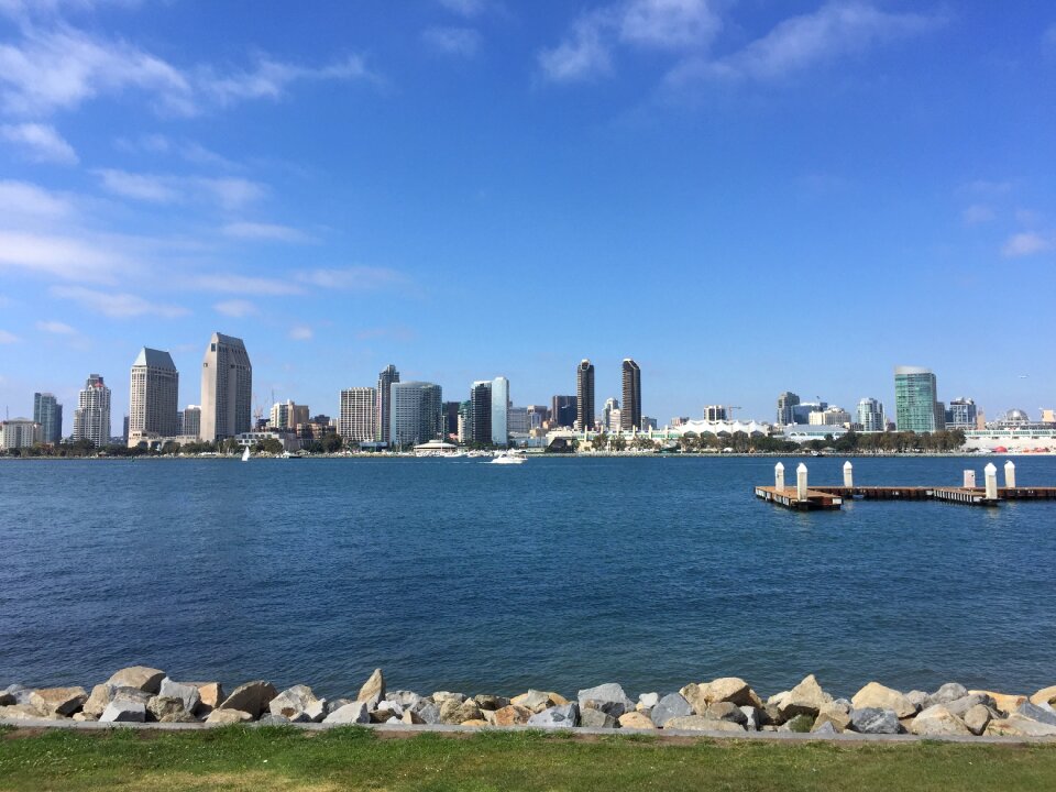 Sea city landscape