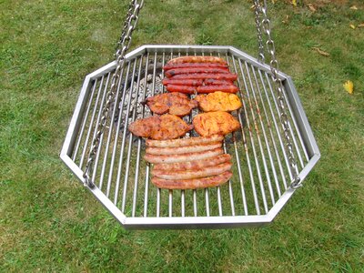 Preparation sausage pivoting fry