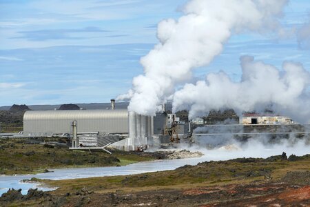 Geothermal geo thermal power plant energy generation photo