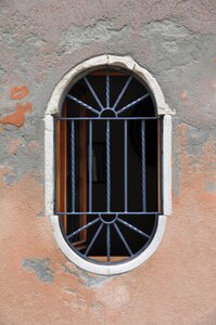 Window grilles house wall photo
