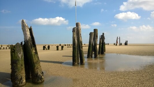 Low tide beach wangerooge