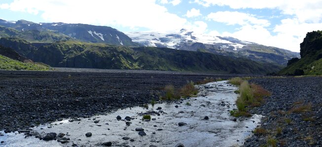 Pebble mountains nature photo