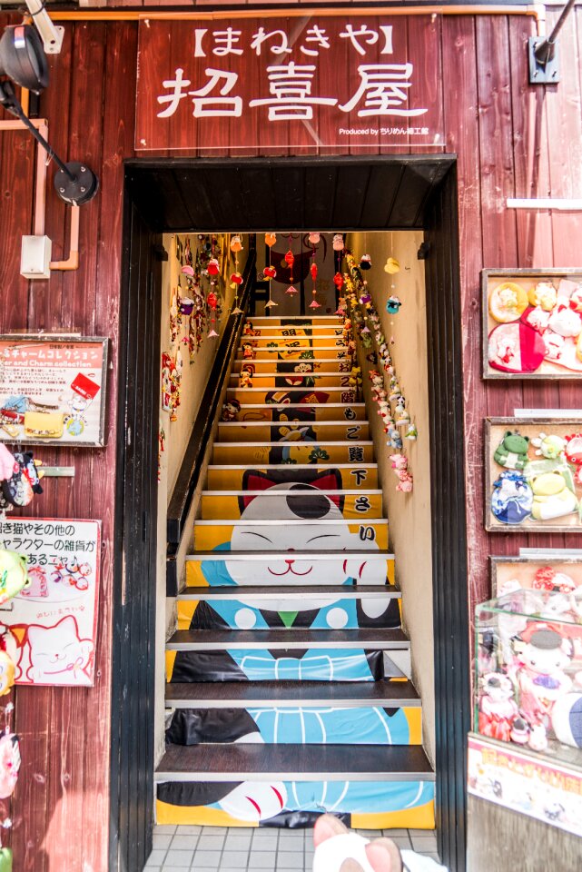 Asia travel staircase