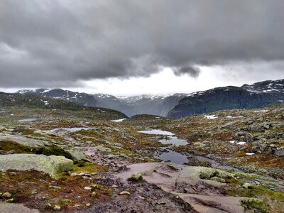 Nature landscape hike