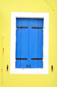 Blue blue window yellow