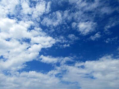 Blue sky clear skies cloud photo