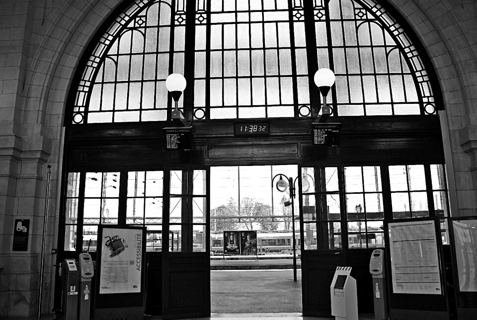 Railway platform france railway track