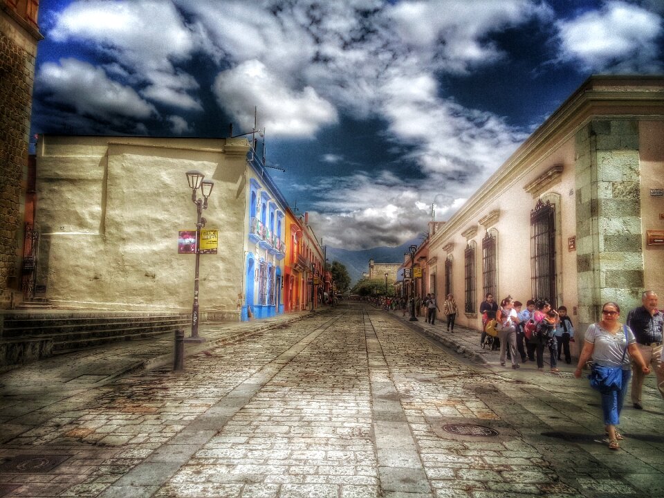 Oaxaca historic centre street